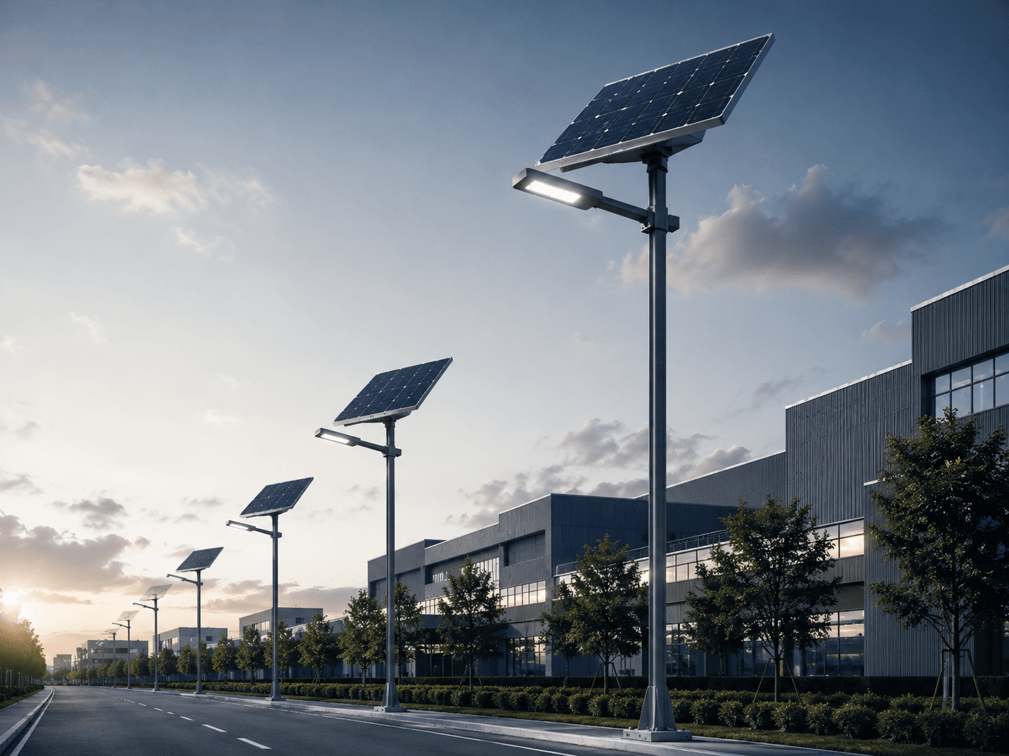 Solar Street-Light Poles